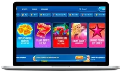 SpinFin slots on desktop